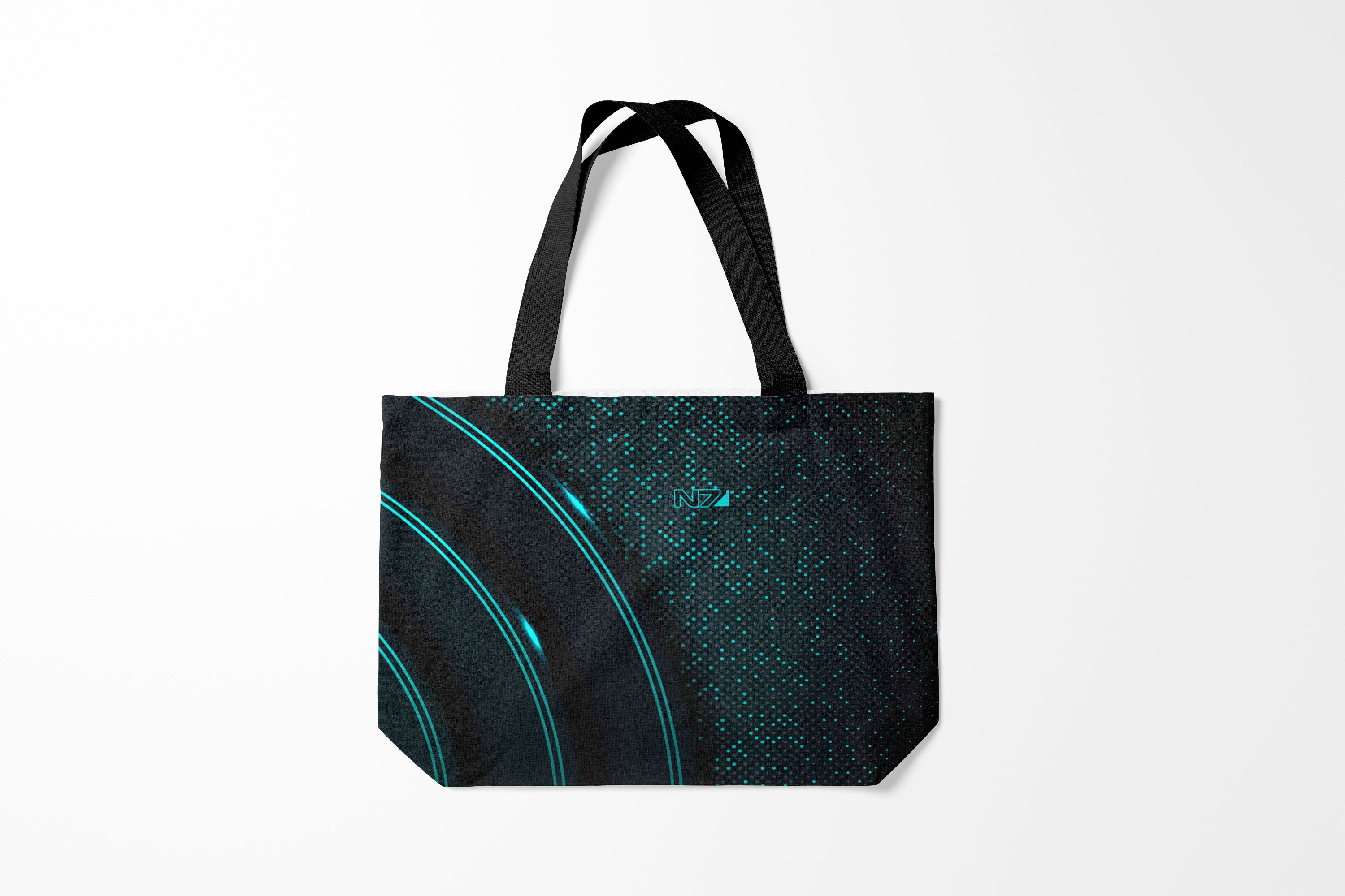 

Сумка шoппер унисекс Burnettie Mass Effect N7, бирюзовый, Mass Effect N7