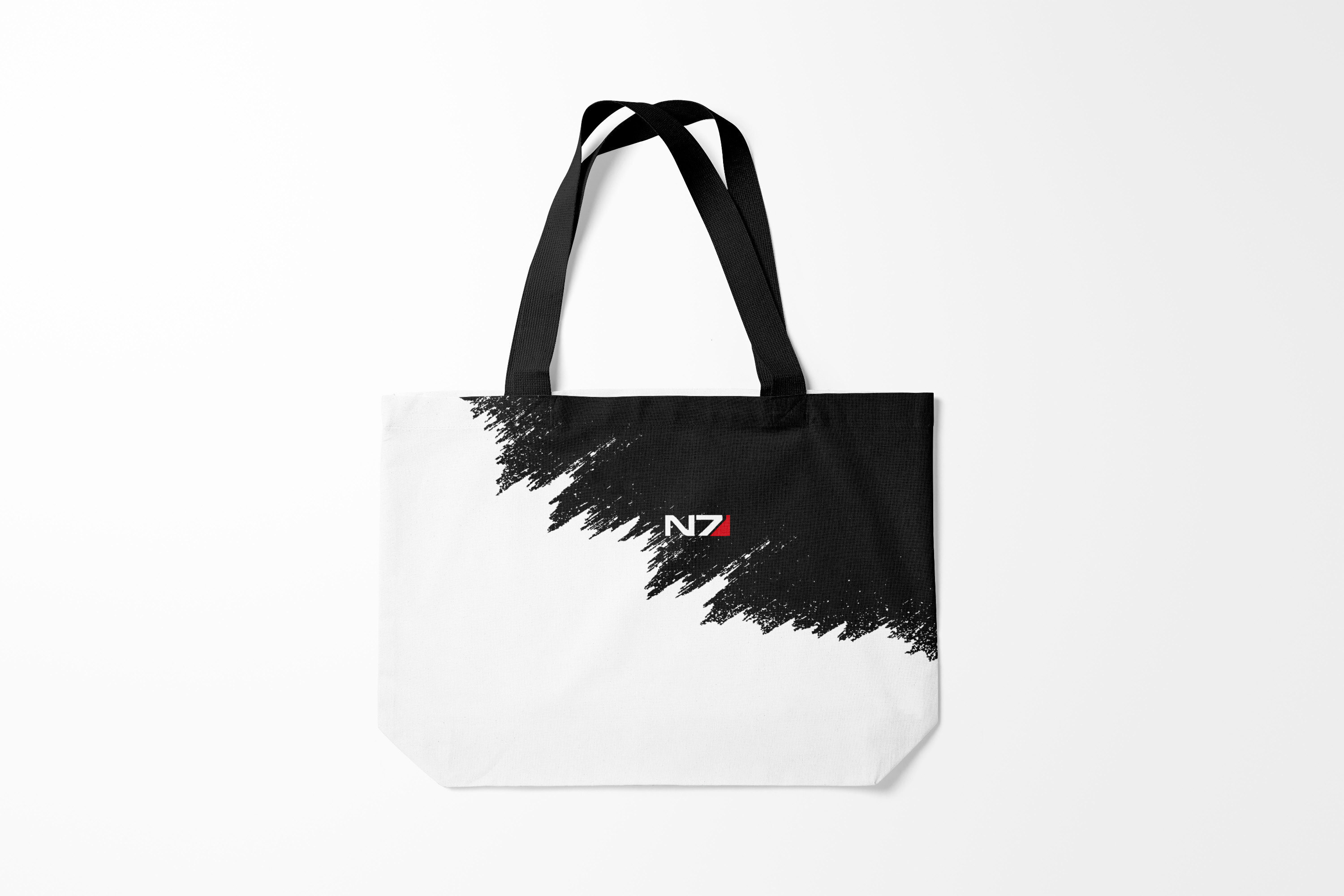 

Сумка шoппер унисекс Burnettie Mass Effect N7, белый; черный, Mass Effect N7