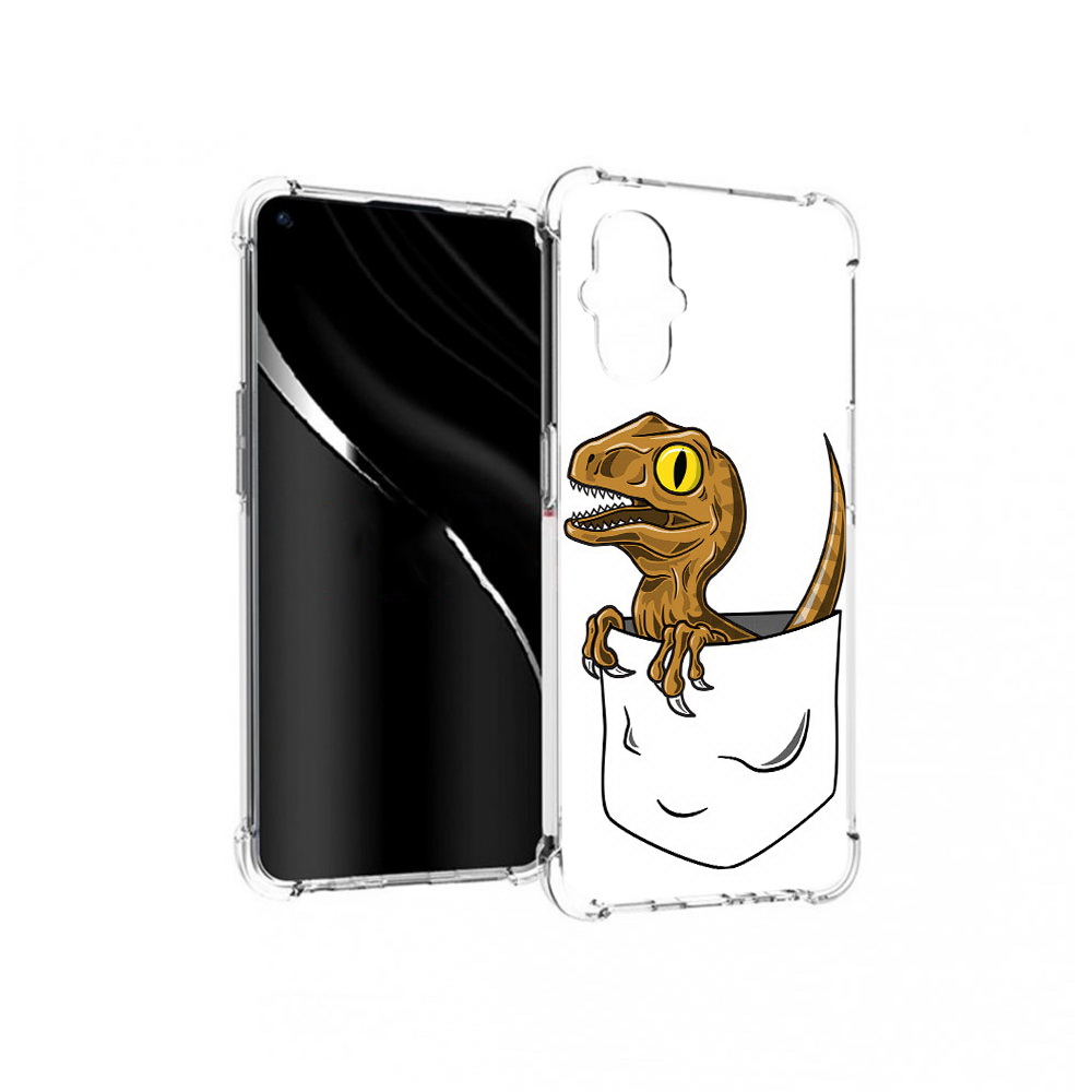 

Чехол MyPads Tocco для OnePlus Nord N20 5G динозавр в кармане (PT227047.135.327), Прозрачный, Tocco