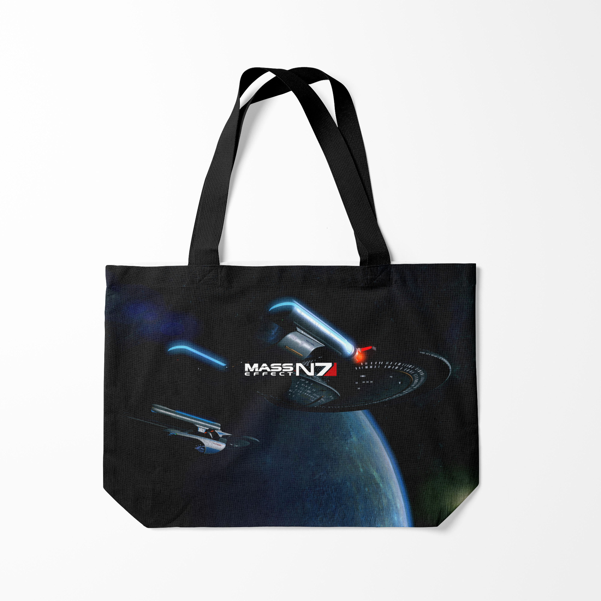 

Сумка шoппер унисекс Burnettie MASS EFFECT N7, черный, MASS EFFECT N7