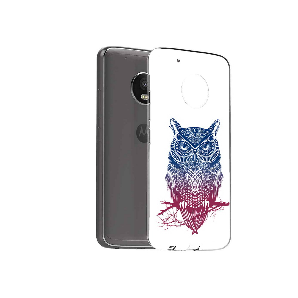 

Чехол MyPads Tocco для Motorola Moto G5 Plus хиппи сова (PT67401.338.664), Прозрачный, Tocco