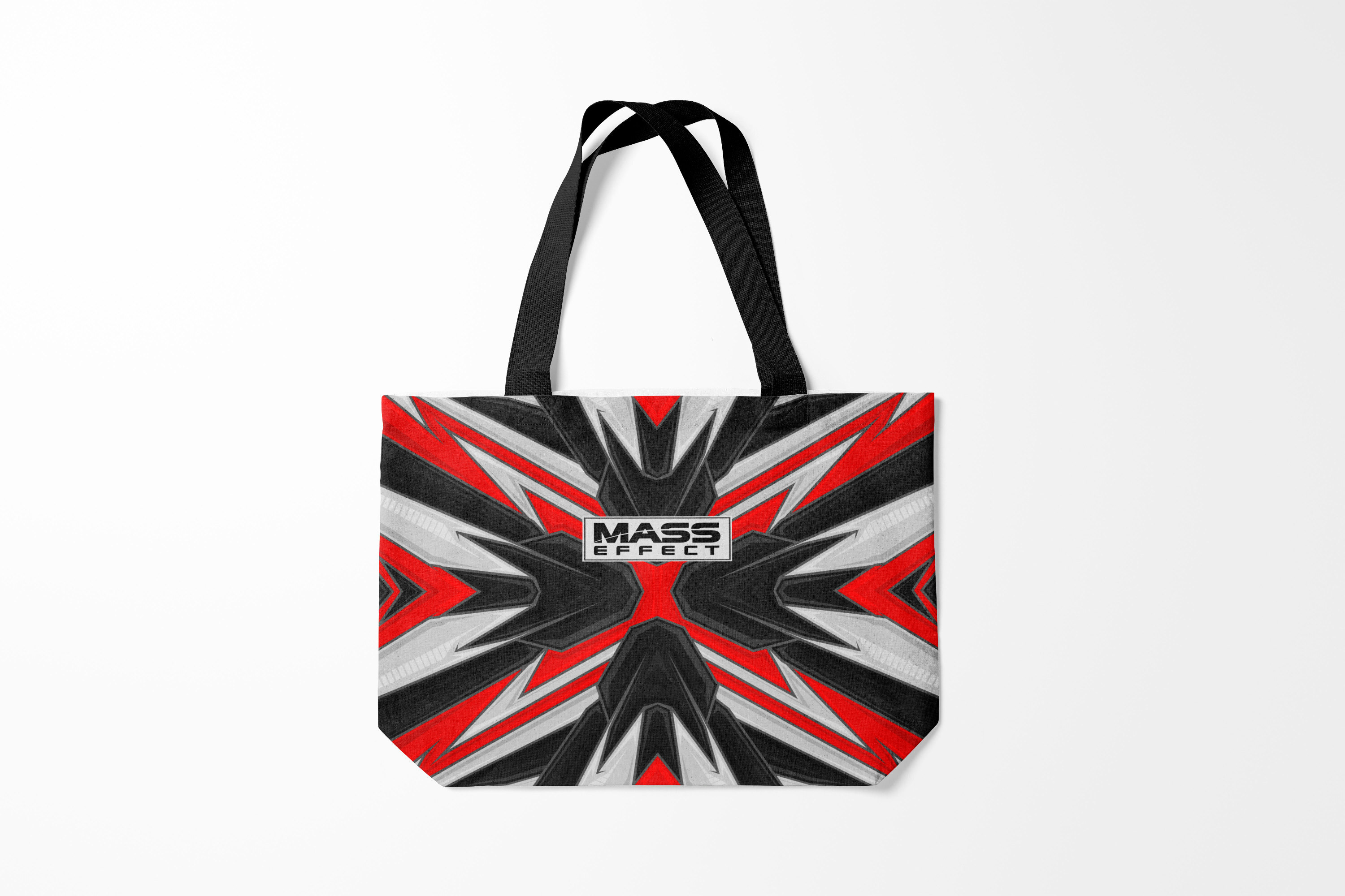 

Сумка шoппер унисекс Burnettie Mass Effect, черный; красный, Mass Effect