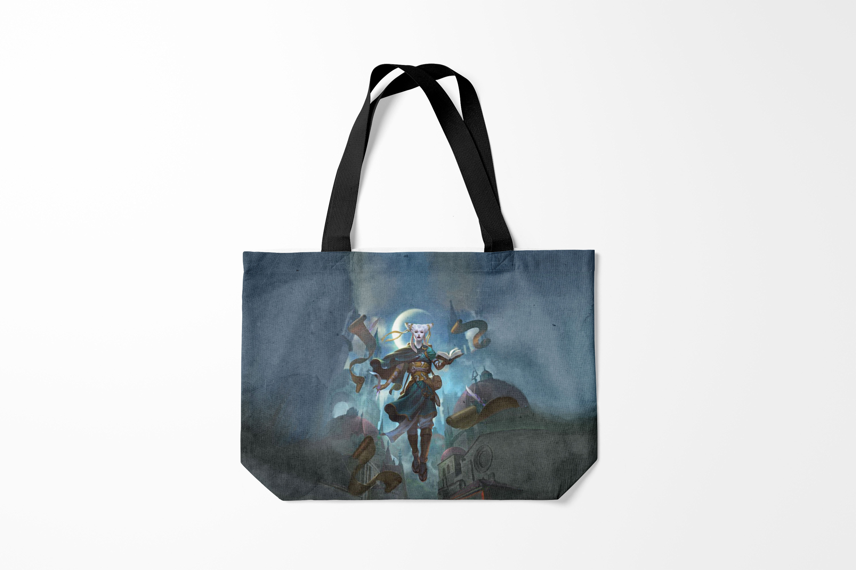 

Сумка шoппер унисекс Burnettie Magic The Gathering Tamiyo, синий, Magic The Gathering Tamiyo