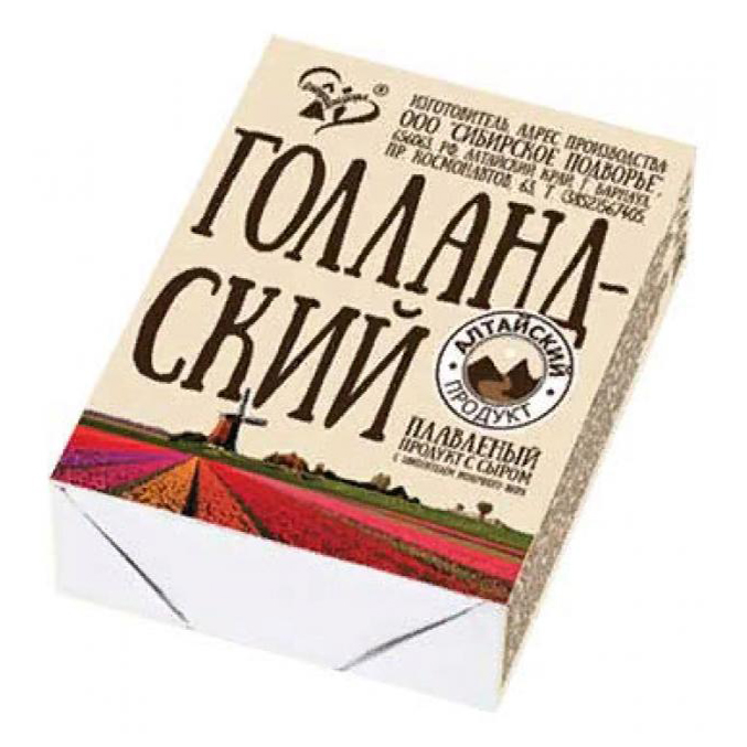 

Плавленый продукт с сыром Сибирское Подворье Голландский сзмж 70 г