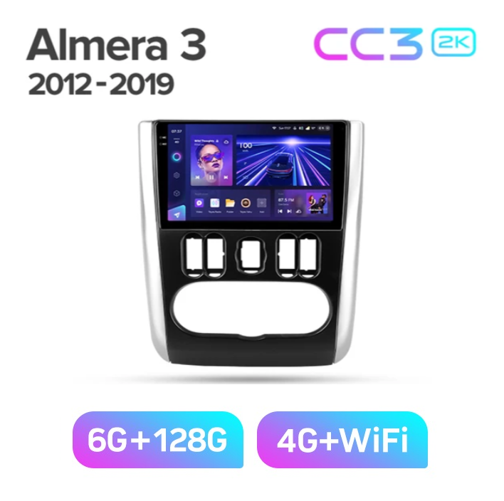 Магнитола TEYES NISSAN ALMERA 2012-2018 г CC3 2K 464ГБ 3789000₽