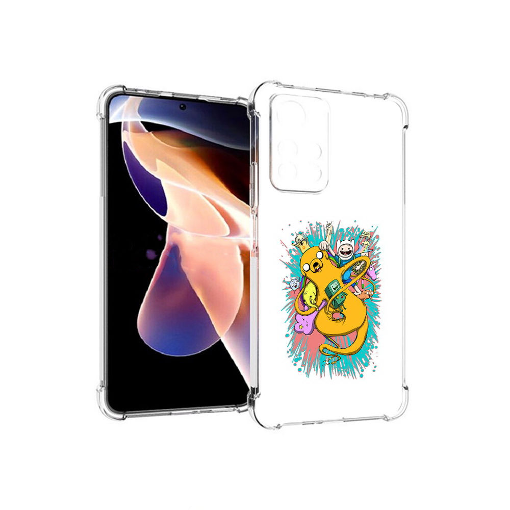 

Чехол MyPads Tocco для Xiaomi Redmi Note 11 Pro время приключений рисунок, Прозрачный, Tocco