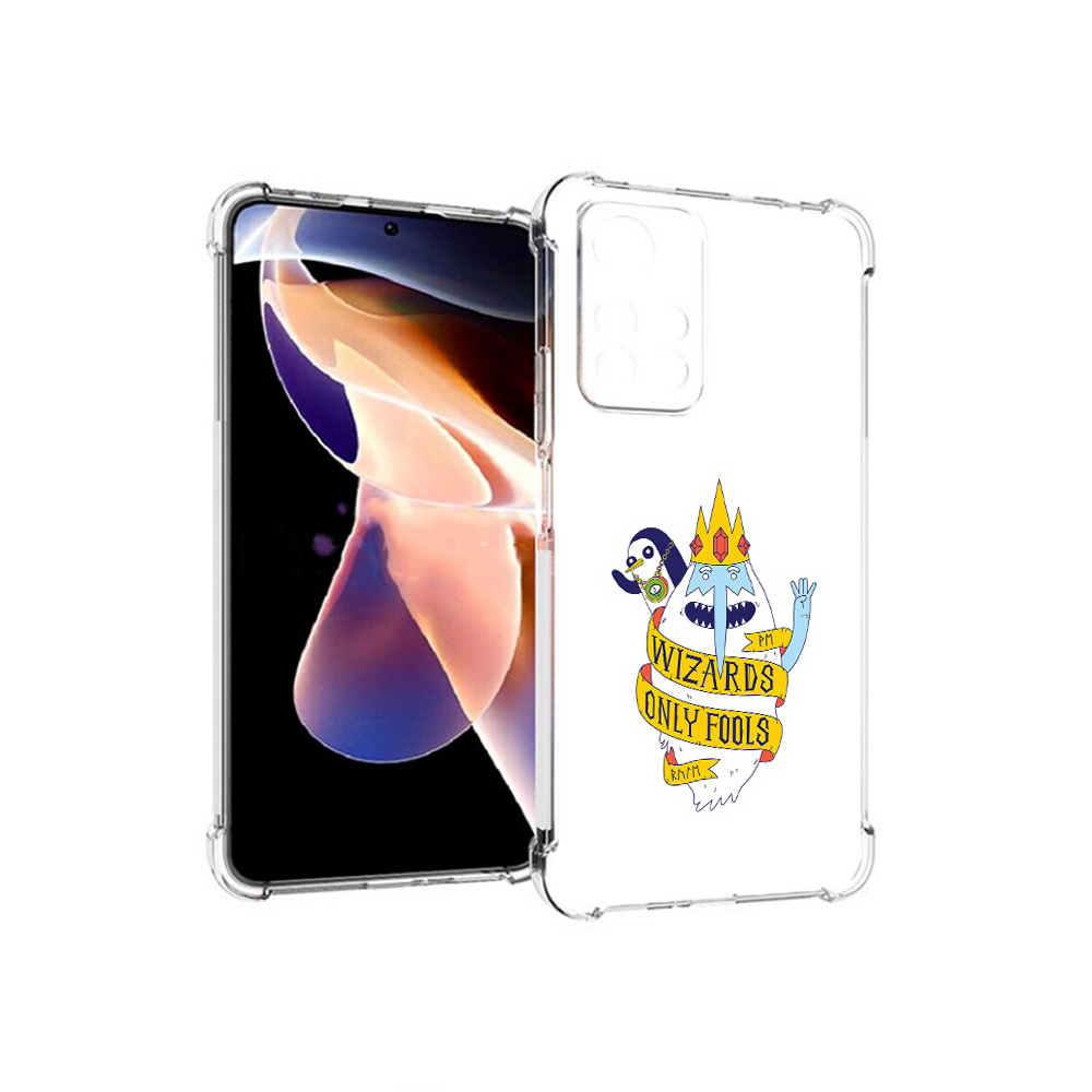 

Чехол MyPads Tocco для Xiaomi Redmi Note 11 Pro время приключений снежный король, Прозрачный, Tocco