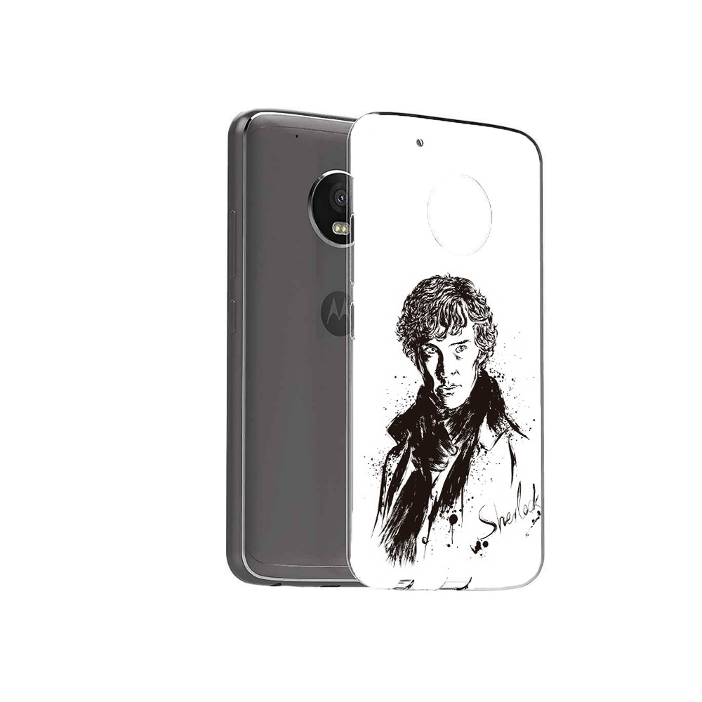 

Чехол MyPads Tocco для Motorola Moto G5 Plus шерлок холмс портрет (PT67401.338.698), Прозрачный, Tocco