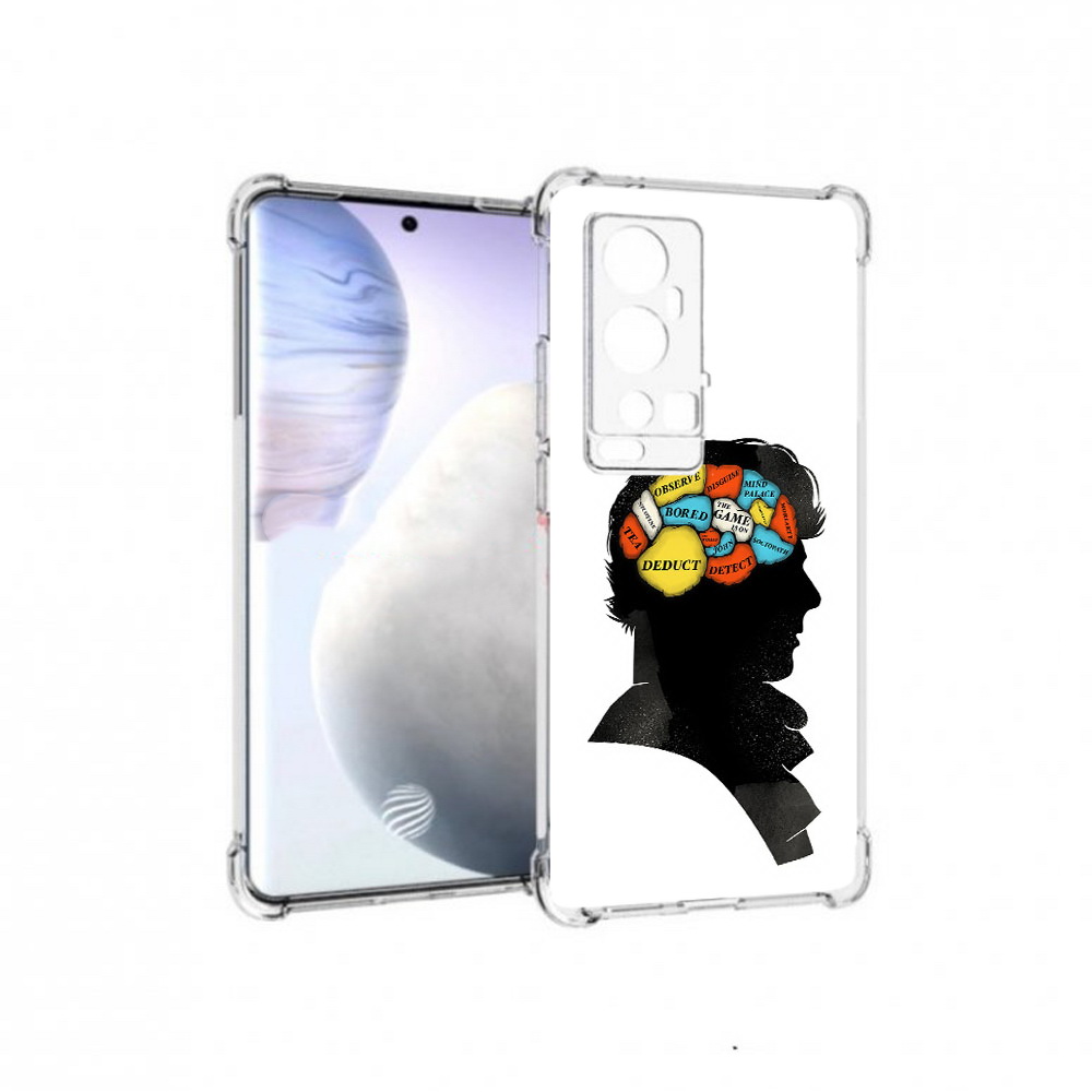 

Чехол MyPads Tocco для Vivo X60 Pro Plus темный рисунок, Прозрачный, Tocco