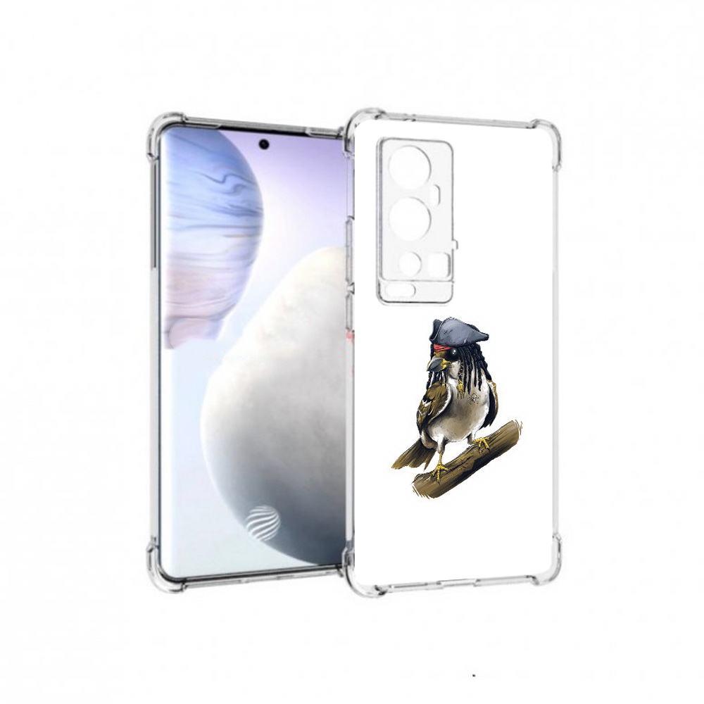 

Чехол MyPads Tocco для Vivo X60 Pro Plus Джек воробей, Прозрачный, Tocco