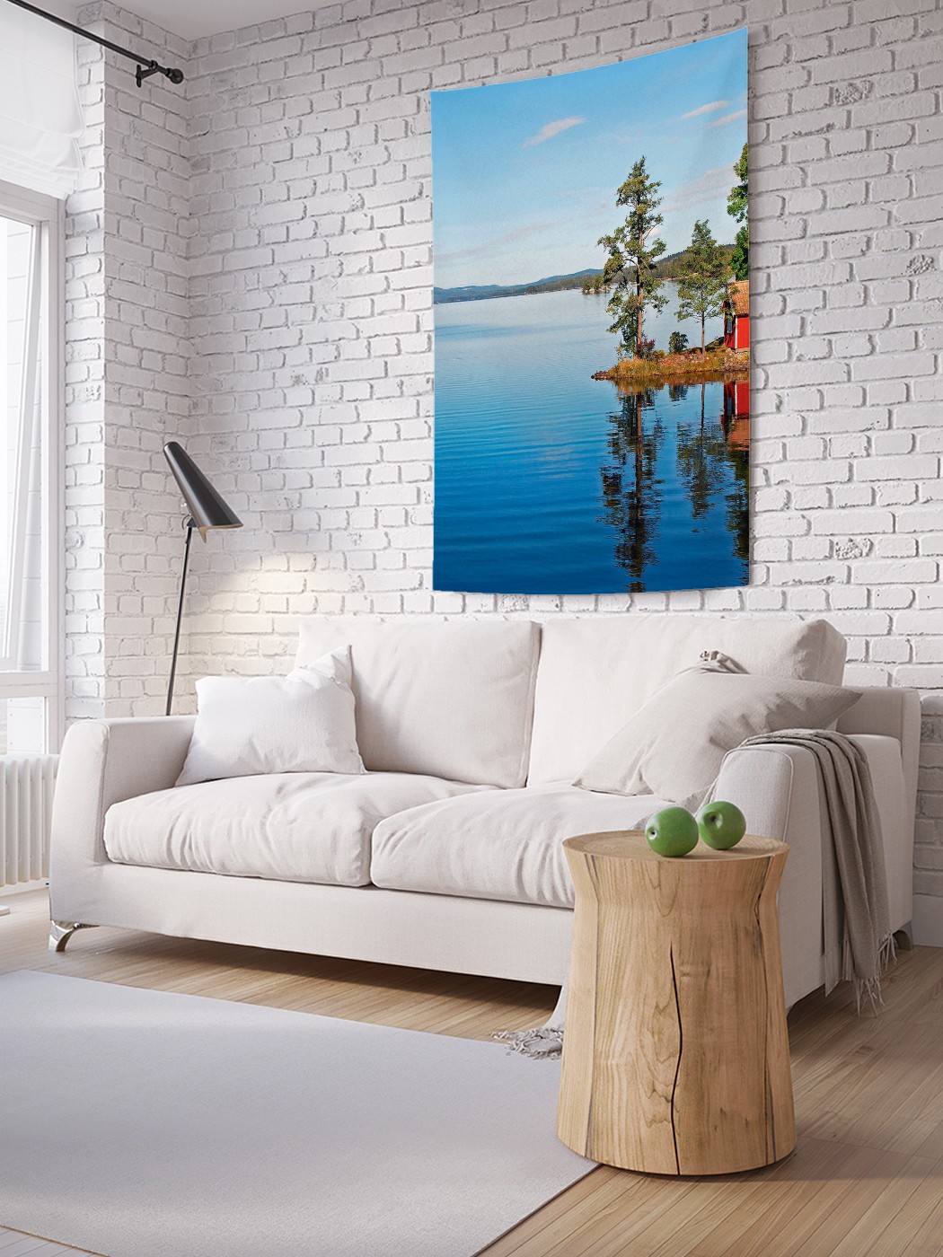 

Вертикальное фотопанно на стену JoyArty Тихий дом на реке 150x200 см, Тихий дом на реке