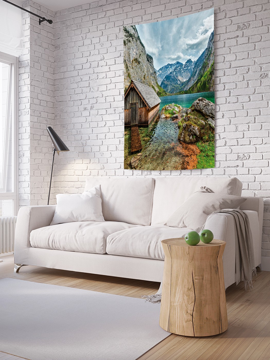 

Вертикальное фотопанно на стену JoyArty Домик в горах 150x200 см, Домик в горах