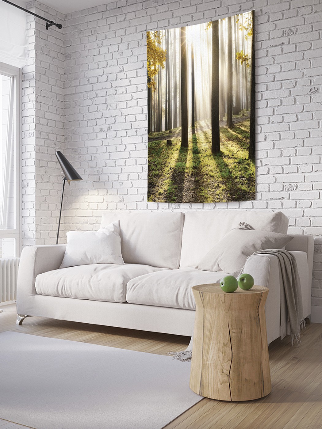 

Вертикальное фотопанно на стену JoyArty Лучистый лес 150x200 см, Лучистый лес