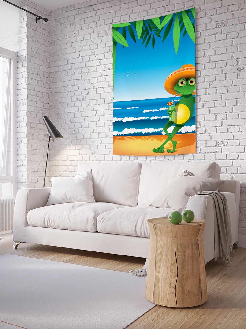 

Вертикальное фотопанно на стену JoyArty Лягушка в сомбреро 150x200 см, Лягушка в сомбреро
