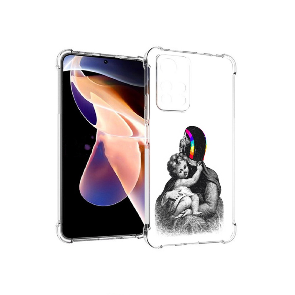 

Чехол MyPads Tocco для Xiaomi Redmi Note 11 Pro защитник в шлеме (PT224811.282.350), Прозрачный, Tocco