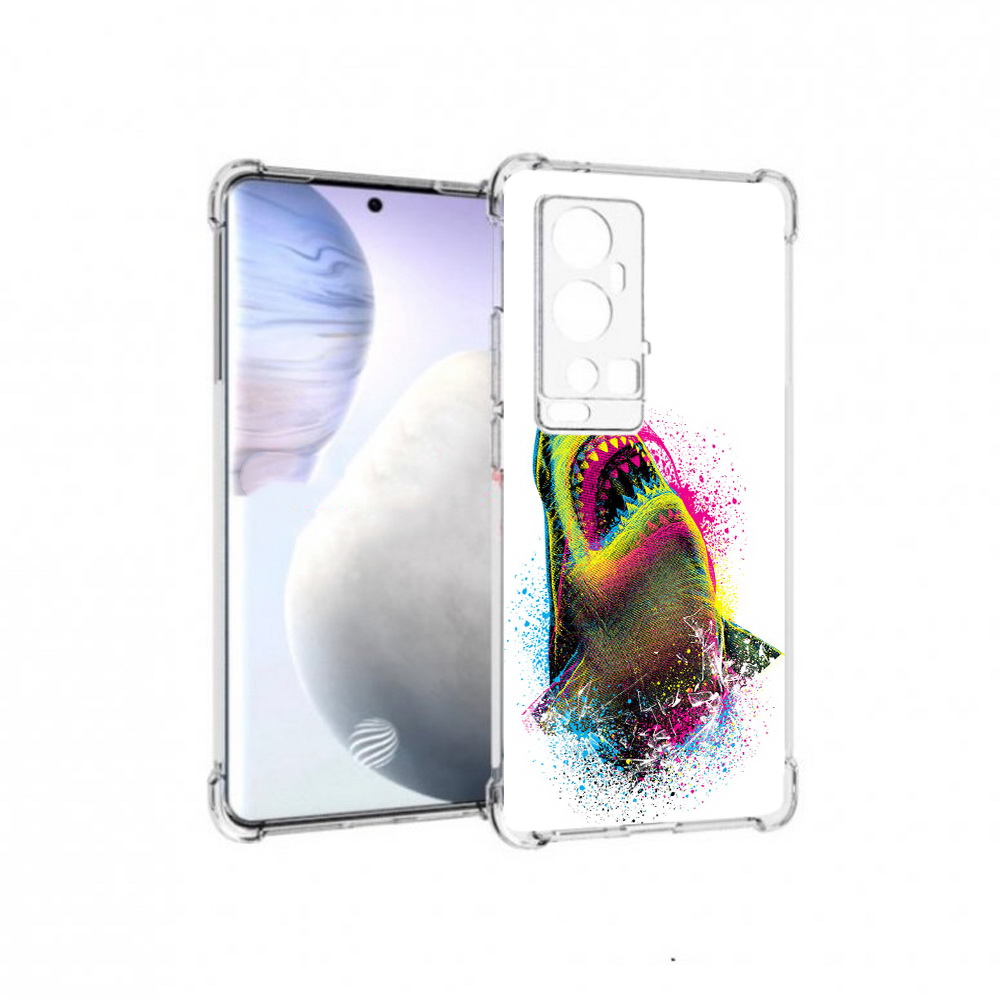 

Чехол MyPads Tocco для Vivo X60 Pro Plus челюсти-2, Прозрачный, Tocco