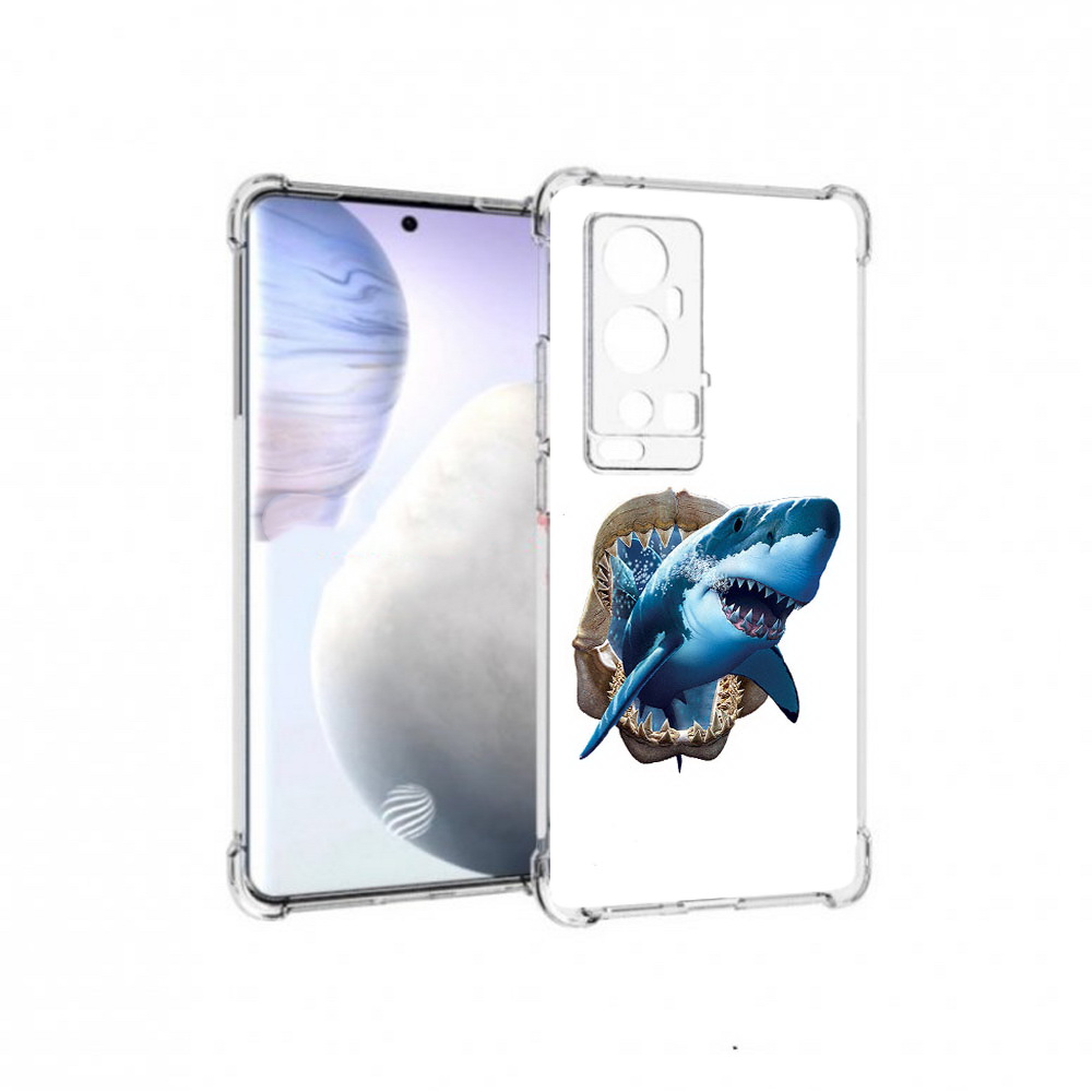 

Чехол MyPads Tocco для Vivo X60 Pro Plus челюсти, Прозрачный, Tocco