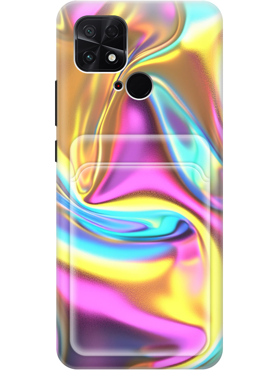 

Силиконовый чехол на Xiaomi Poco C40 с принтом с карманом для карты прозрачный 789404, Желтый;фиолетовый;прозрачный, 740187931