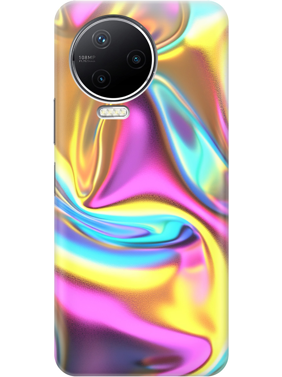 

Силиконовый чехол на Infinix Note 12 Pro с принтом "Ультрафиолетовая абстракция", Прозрачный;желтый;фиолетовый, 762092731