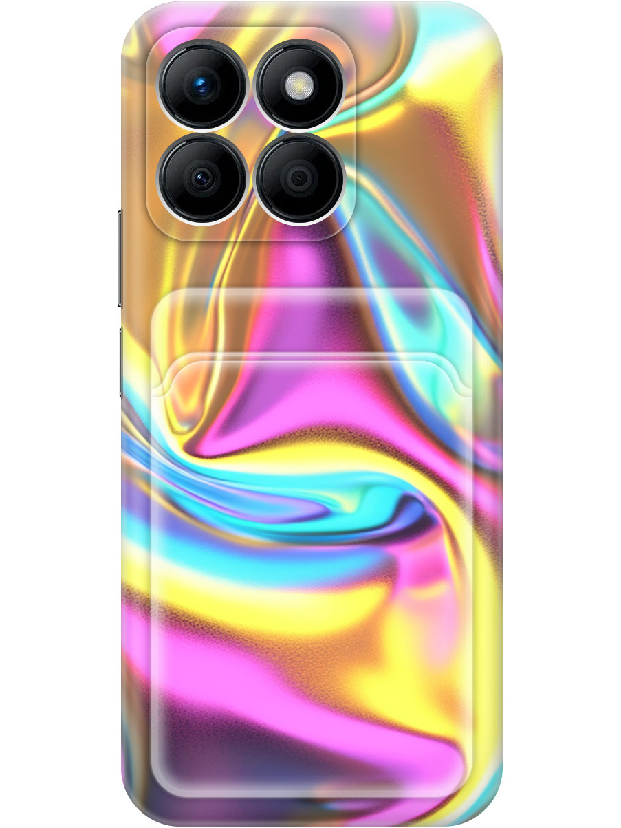 

Силиконовый чехол на Honor X8b с принтом с карманом для карты прозрачный 789407, Желтый;фиолетовый;прозрачный, 781973231