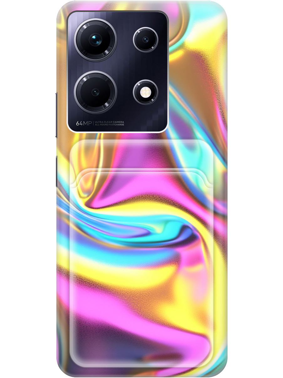 

Силиконовый чехол на Infinix Note 30 с принтом с карманом для карты прозрачный 789409, Желтый;фиолетовый;прозрачный, 773943731
