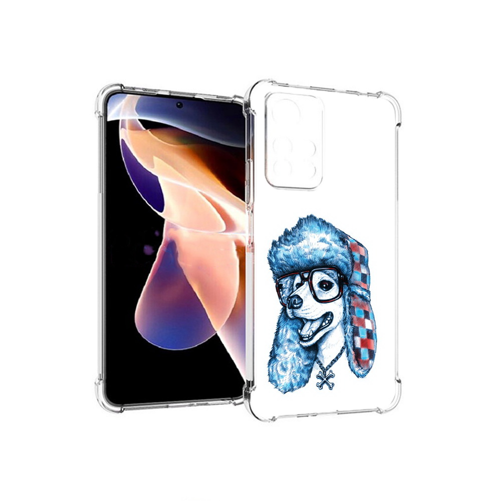 

Чехол MyPads Tocco для Xiaomi Redmi Note 11 Pro зимний пес (PT224811.282.362), Прозрачный, Tocco