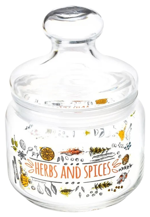 фото Банка для сыпучих продуктов luminarc herbs spices с крышкой 500 мл