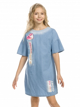Платье для девочек Pelican GGDT4160 Цв. голубой р. 128