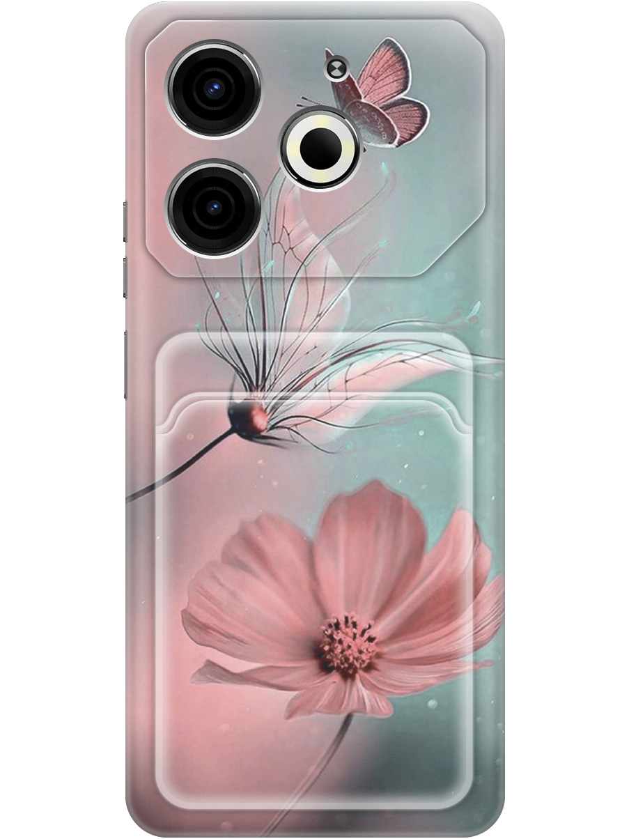 

Силиконовый чехол на Tecno Pova 6 Neo с принтом с карманом для карты прозрачный 793931, Прозрачный;голубой;розовый;серый, 782634822
