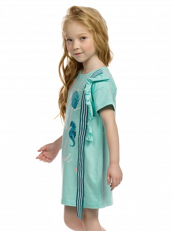 Платье для девочек Pelican GFDT3158/1 Цв. бирюзовый р. 92