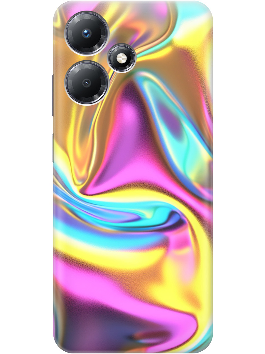 

Силиконовый чехол на Infinix Hot 30 Play с принтом "Ультрафиолетовая абстракция", Прозрачный;желтый;фиолетовый, 773941031