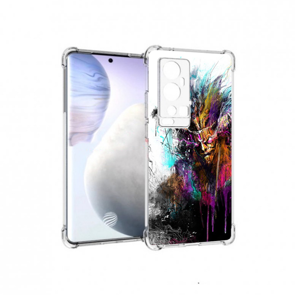 

Чехол MyPads Tocco для Vivo X60 Pro Plus яркий дьявол, Прозрачный, Tocco