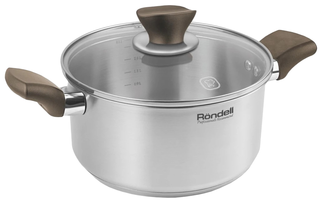 

Кастрюля Rondell 2,8 л серебристый