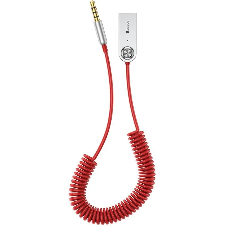 

Bluetooth-адаптер Jack 3.5 - AUX Baseus CABA01-09 (красный; питание от USB)