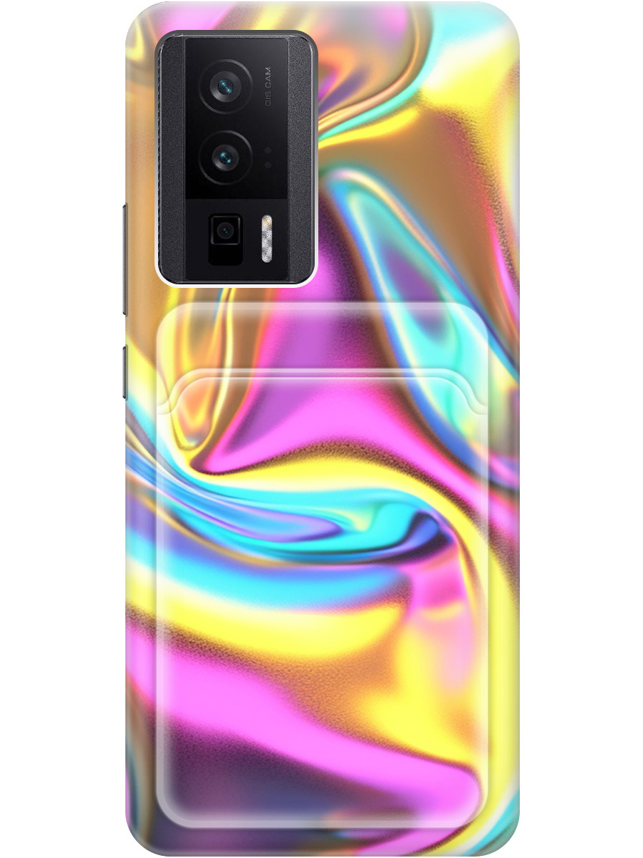 

Силиконовый чехол на Poco F5 Pro с принтом с карманом для карты прозрачный 789442, Желтый;фиолетовый;прозрачный, 771146931
