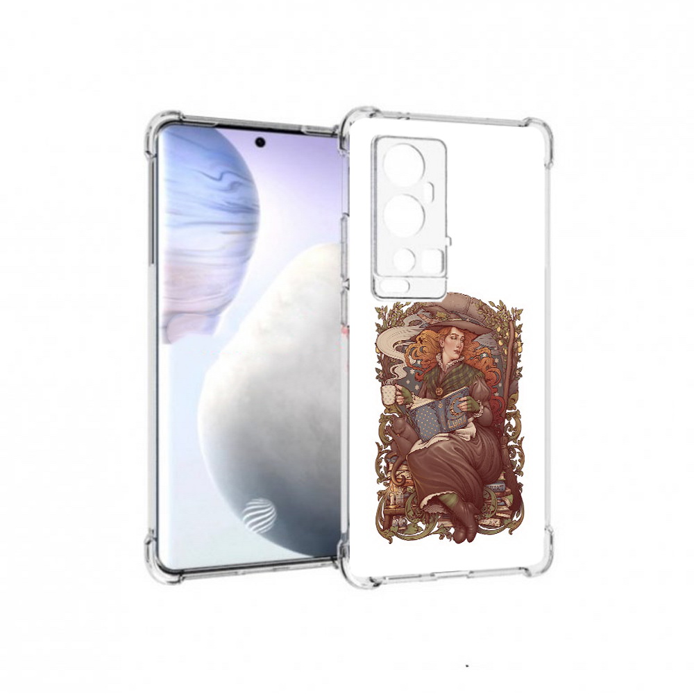

Чехол MyPads Tocco для Vivo X60 Pro Plus Женские_126, Прозрачный, Tocco