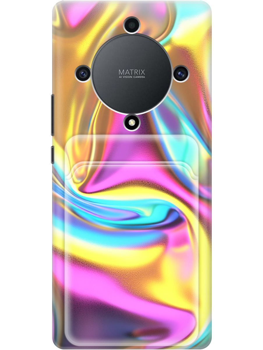 

Силиконовый чехол на Honor X9a / Magic5 Lite с принтом 789477, Желтый;фиолетовый;прозрачный, 769394731