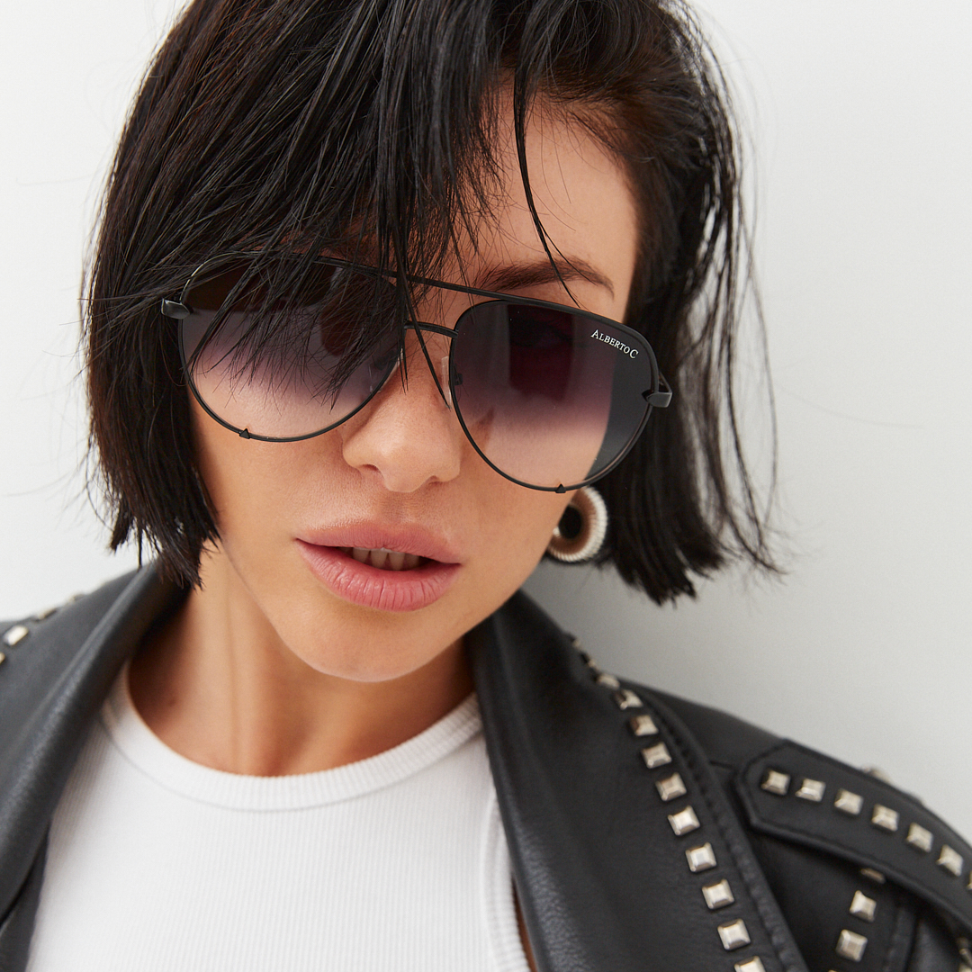 Солнцезащитные очки унисекс Alberto Casiano Ecstasy mini черные