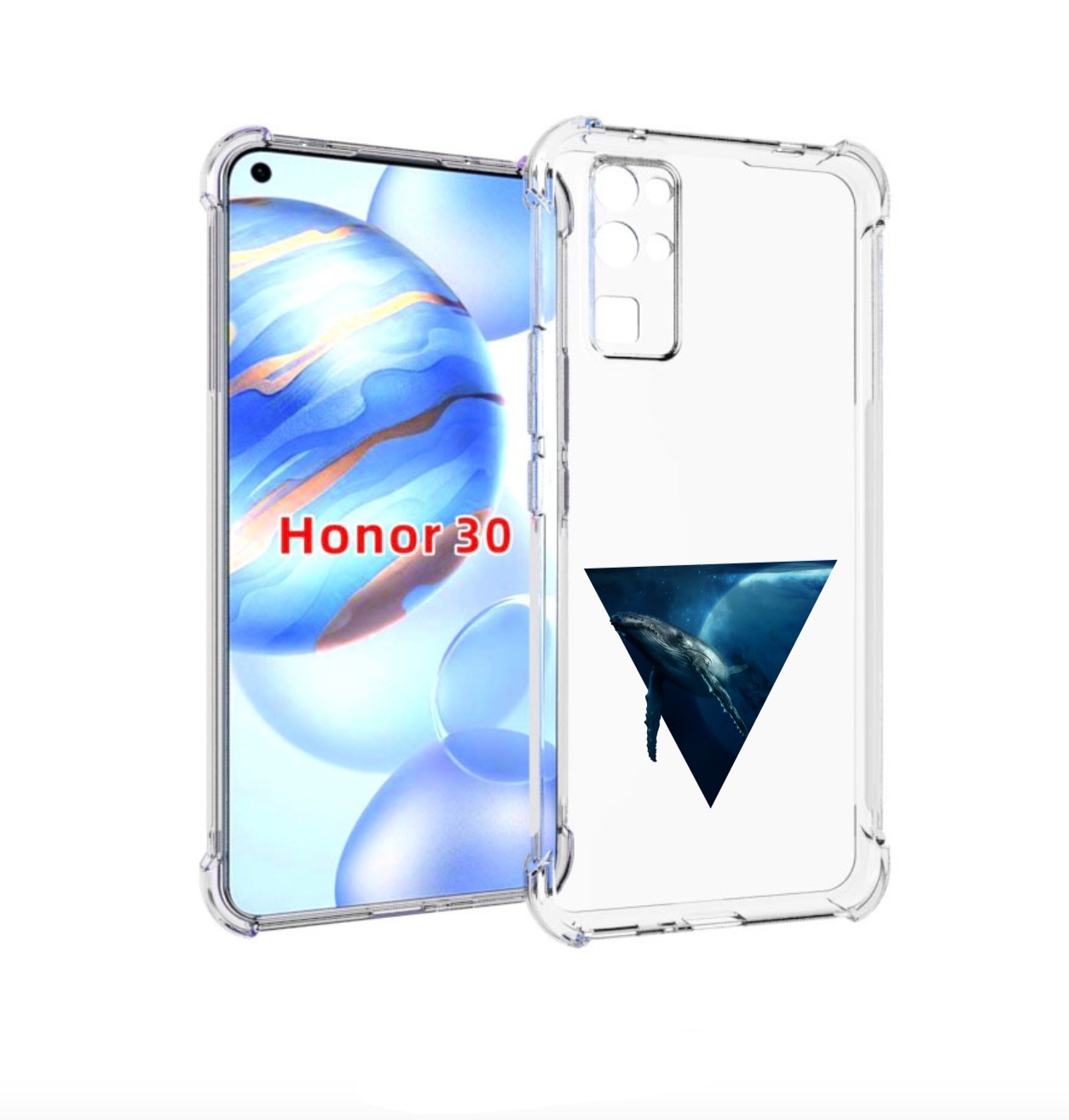 

Чехол бампер MyPads 3D кит для Honor 30 (BMH-AN10) противоударный, Прозрачный, Tocco