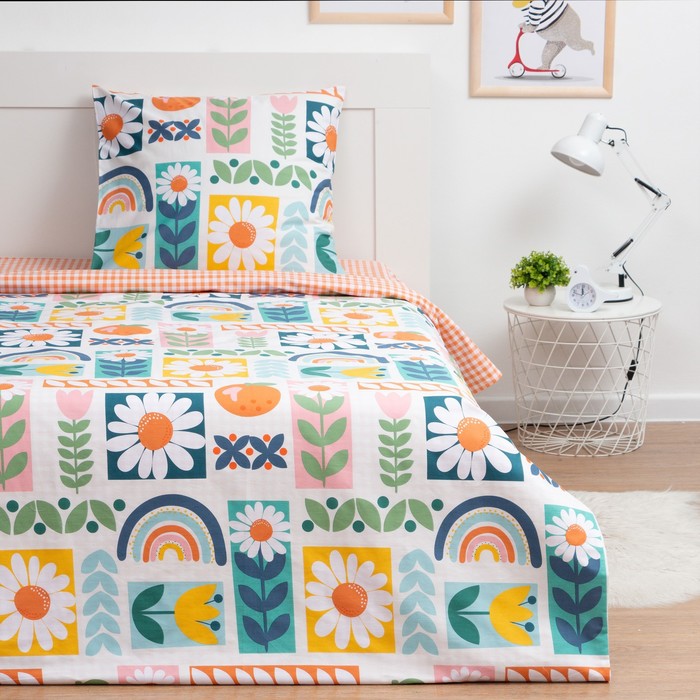 

Постельное белье 1.5 сп "LoveLife" Радуга, 143х215 см,150х214 см,70х70 см-1 шт. сатин