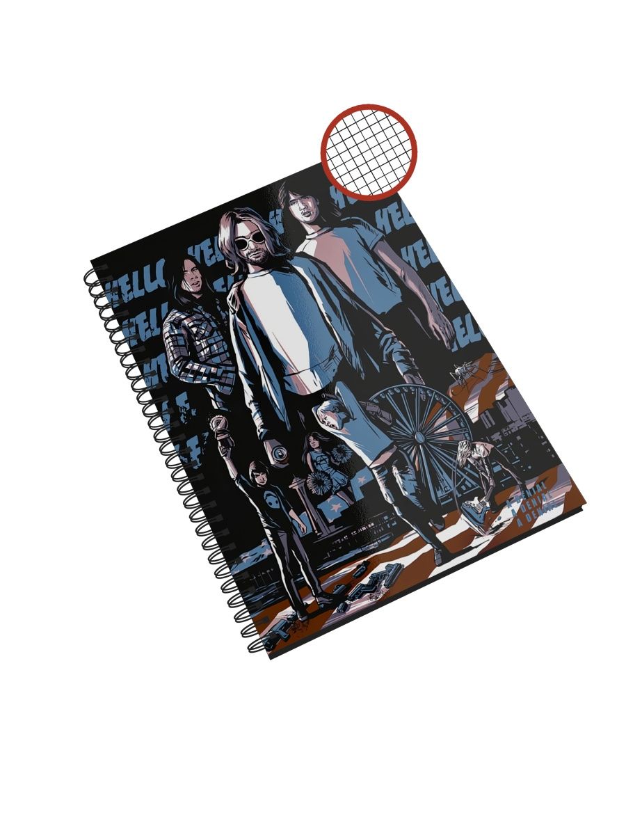 

Блокнот СувенирShop "Nirvana/Нирвана/Кобейн" NP-MGNR5-A4/2 A4 48 листов в клетку, NP-MGNR5-A4/2