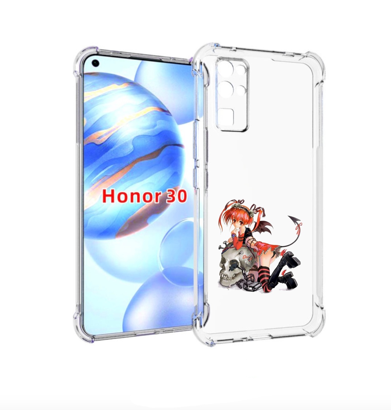 Чехол бампер MyPads аниме для Honor 30 (BMH-AN10) противоударный