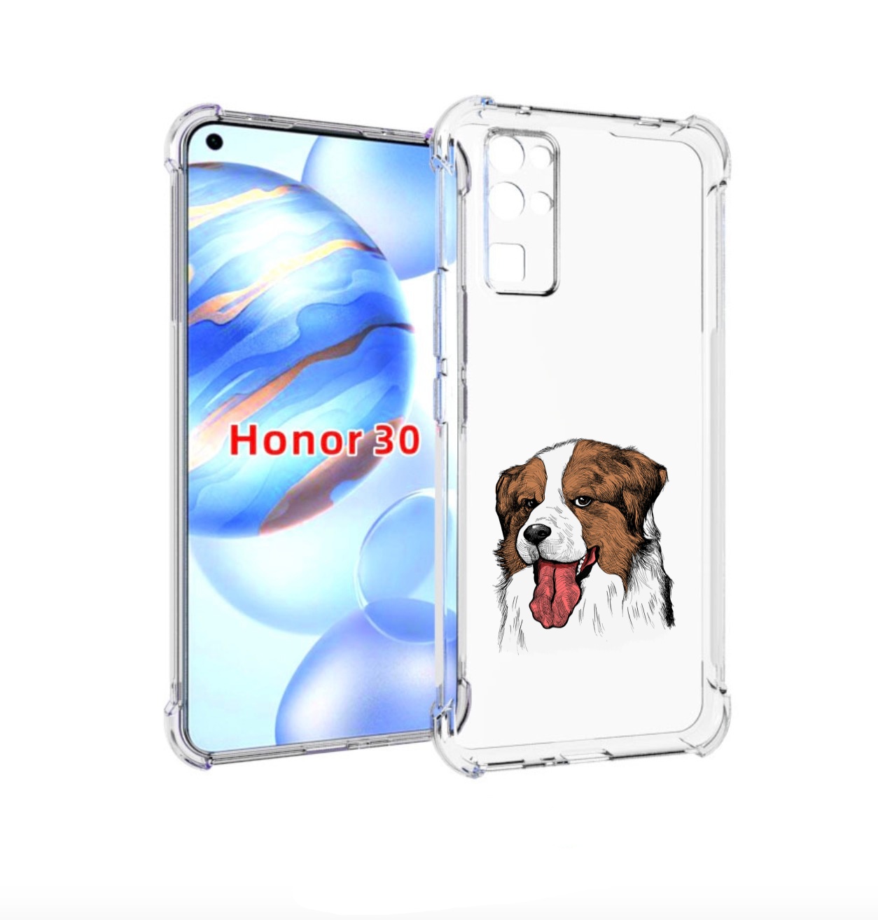 

Чехол бампер MyPads бетховен для Honor 30 (BMH-AN10) противоударный, Прозрачный, Tocco