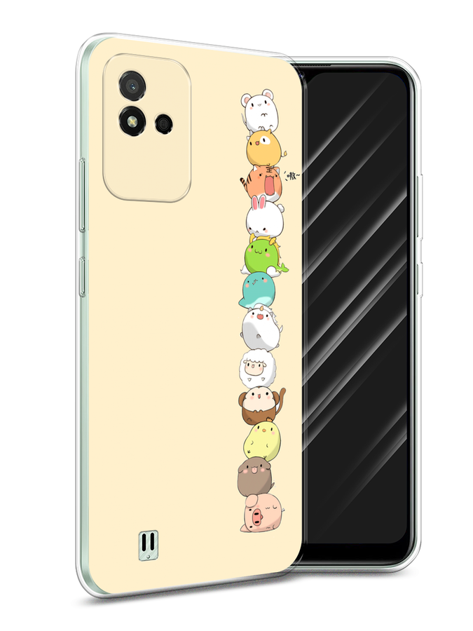 

Чехол Awog на Realme Narzo 50i "Питомцы Чиби", Разноцветный, 2510050-2