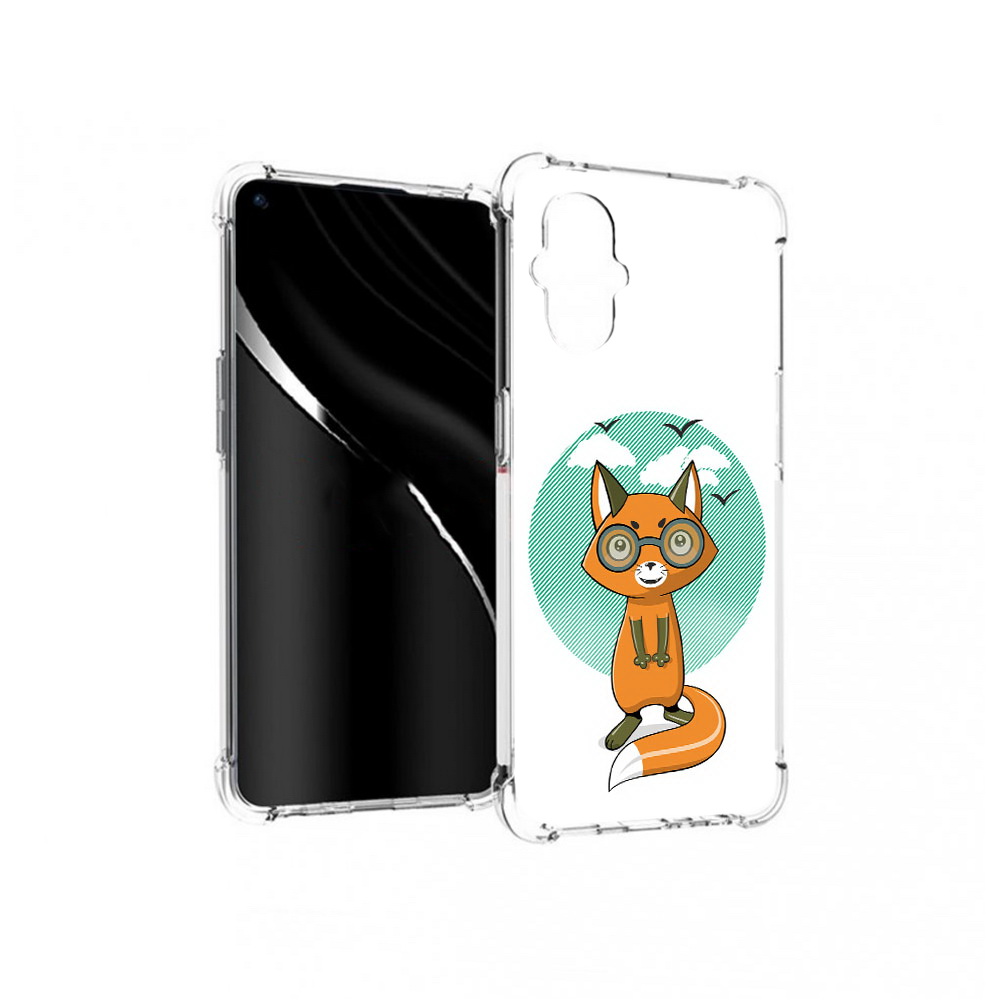 

Чехол MyPads Tocco для OnePlus Nord N20 5G задумчивая лиса (PT227047.135.348), Прозрачный, Tocco