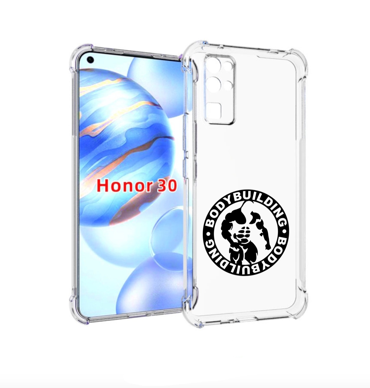 

Чехол бампер MyPads бодибилдинг для Honor 30 (BMH-AN10) противоу, Прозрачный, Tocco