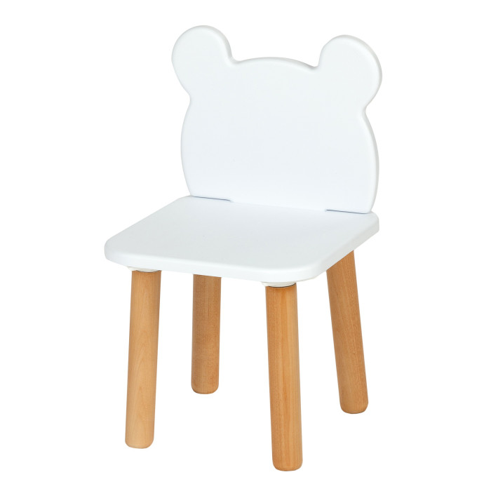 фото Детский стул forest kids bear, белый