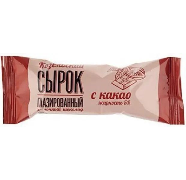 

Творожный сырок Козельский с какао 5% БЗМЖ 40 г