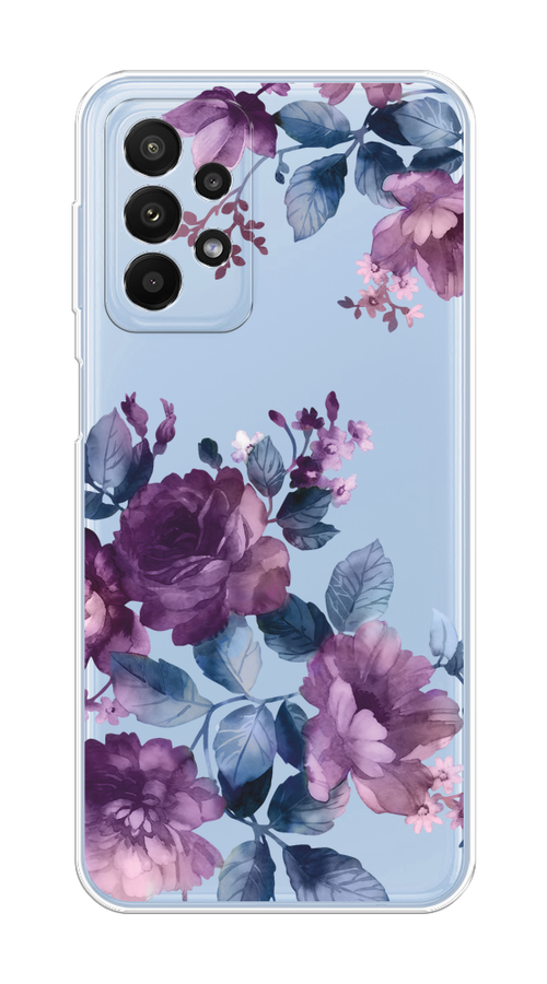 

Чехол на Samsung Galaxy A23 "Purple Blossoms", Синий;фиолетовый, 2105050-1
