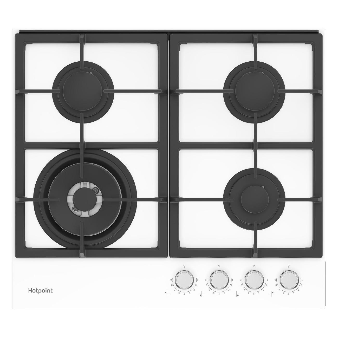 

Встраиваемая варочная панель газовая HotPoint HGS 62F/WH белый, HGS 62F/WH